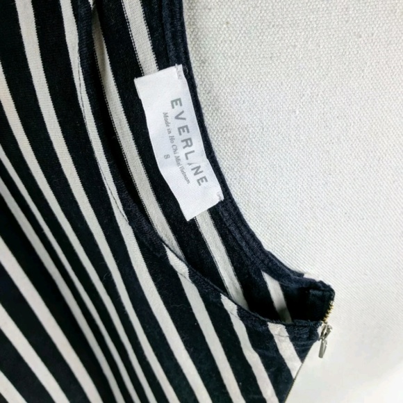 EVERLANE Breton Cotton Zipper Shoulder Mini Dress - Picture 8 of 8